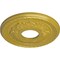 Ekena Millwork Palmetto Ceiling Medallion (Fits Canopies up to 4 7/8"), 12 1/8"OD x 3 1/2"ID x 1"P, Rich Gold CM12PMRGS - alternate 3